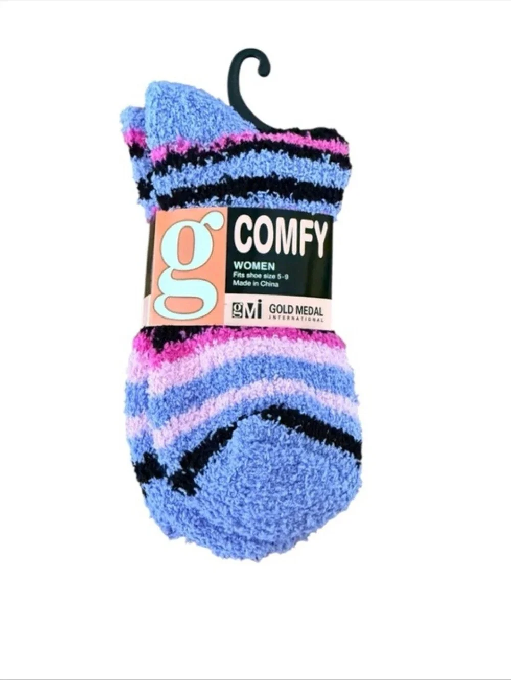 g Comfy Women's Fuzzy Striped Socks Choose 1